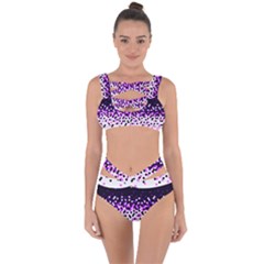 Flat Tech Camouflage Reverse Purple Bandaged Up Bikini Set  by jumpercat