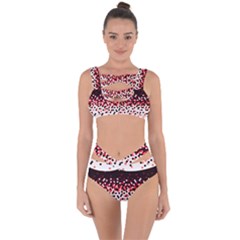 Flat Tech Camouflage Reverse Red Bandaged Up Bikini Set  by jumpercat