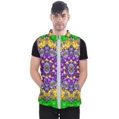 Sunshine In Mind The Season Is Decorative Fine Men s Puffer Vest by pepitasart