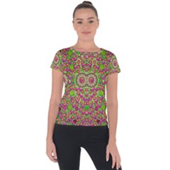 Love The Wood Garden Of Apples Short Sleeve Sports Top  by pepitasart