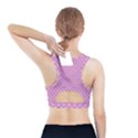 Pink Polka Dots Sports Bra With Pocket View2