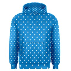 Blue Polka Dots Men s Pullover Hoodie by jumpercat