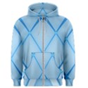 Background Light Glow Blue Men s Zipper Hoodie View1