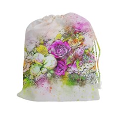 Flowers Bouquet Art Nature Drawstring Pouches (xxl) by Nexatart