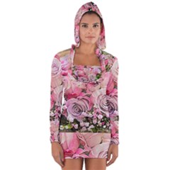 Flowers Bouquet Wedding Art Nature Long Sleeve Hooded T-shirt by Nexatart