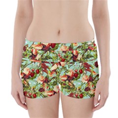 Fruit Blossom Boyleg Bikini Wrap Bottoms