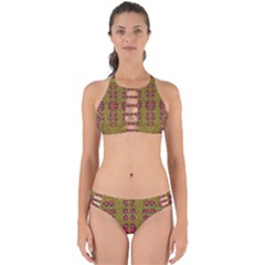 Bloom In Gold Shine And You Shall Be Strong Perfectly Cut Out Bikini Set by pepitasart