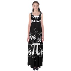 Pi Day Empire Waist Maxi Dress by Valentinaart