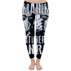 Animal Liberation Front - Chimpanzee  Classic Winter Leggings by Valentinaart