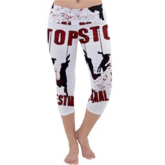 Stop Animal Testing - Rabbits  Capri Yoga Leggings by Valentinaart