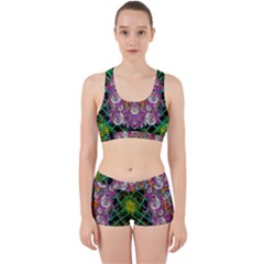 The Most Beautiful Planet Is Earth On The Sky Work It Out Sports Bra Set by pepitasart