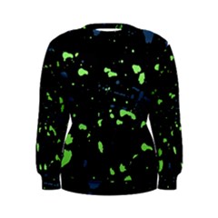 Dark Splatter Abstract Women s Sweatshirt by dflcprints