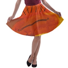 Guy With Weird Haircut A-line Skater Skirt by snowwhitegirl