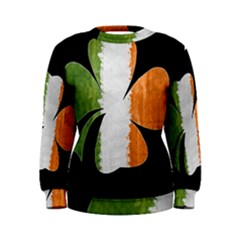 Irish Clover Women s Sweatshirt by Valentinaart