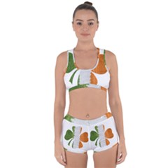 Irish Clover Racerback Boyleg Bikini Set by Valentinaart