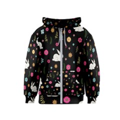 Easter Bunny  Kids  Zipper Hoodie