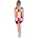 Rainbow Color Blocks Red Orange Bodycon Dress View4