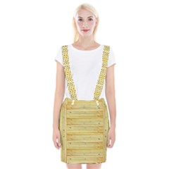 Wood Texture Background Light Braces Suspender Skirt by Nexatart