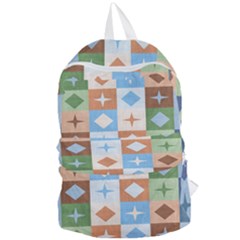 Fabric Textile Textures Cubes Foldable Lightweight Backpack