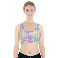 Easter Patches  Sports Bra With Pocket by Valentinaart