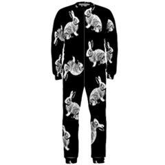 Rabbit Pattern Onepiece Jumpsuit (men)  by Valentinaart