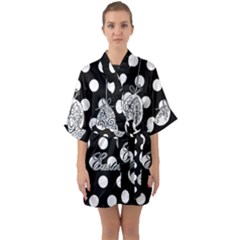 Easter Eggs Quarter Sleeve Kimono Robe by Valentinaart