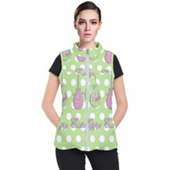 Easter Eggs Women s Puffer Vest by Valentinaart