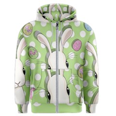 Easter Bunny  Men s Zipper Hoodie by Valentinaart