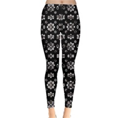 Dark Luxury Baroque Pattern Leggings  by dflcprints