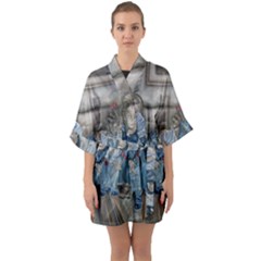 The Nobodies Quarter Sleeve Kimono Robe by redmaidenart