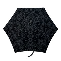 Dark Ethnic Sharp Pattern Mini Folding Umbrellas by dflcprints