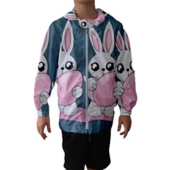 Easter Bunny  Hooded Wind Breaker (kids) by Valentinaart