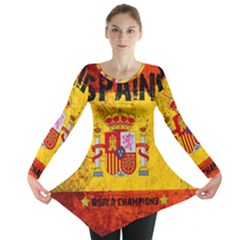 Football World Cup Long Sleeve Tunic  by Valentinaart