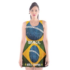 Football World Cup Scoop Neck Skater Dress by Valentinaart