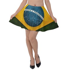 Football World Cup Velvet Skater Skirt by Valentinaart