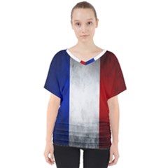 Football World Cup V-neck Dolman Drape Top by Valentinaart