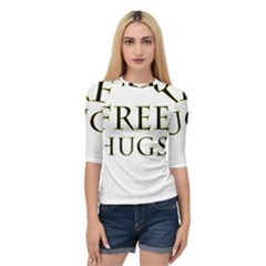 Freehugs Quarter Sleeve Raglan Tee