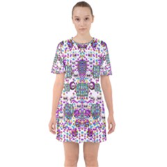 Alien Sweet As Candy Sixties Short Sleeve Mini Dress by pepitasart