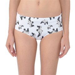 Birds Pattern Photo Collage Mid-waist Bikini Bottoms by dflcprints