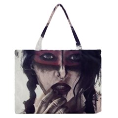 Femininely Badass Zipper Medium Tote Bag by sirenstore