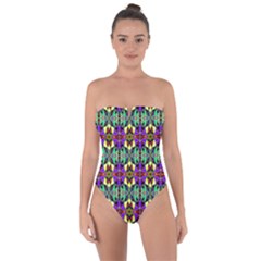 Artwork By Patrick-pattern-24 Tie Back One Piece Swimsuit by ArtworkByPatrick