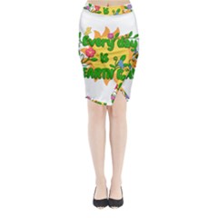 Earth Day Midi Wrap Pencil Skirt by Valentinaart