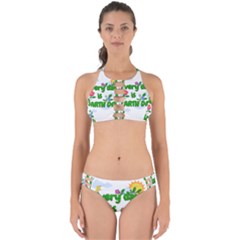 Earth Day Perfectly Cut Out Bikini Set