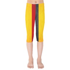 Belgium Flag Kids  Capri Leggings  by Valentinaart