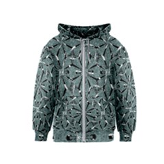 Modern Oriental Ornate Pattern Kids  Zipper Hoodie by dflcprints