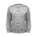 Black And White Ethnic Geometric Pattern Women s Sweatshirt View1