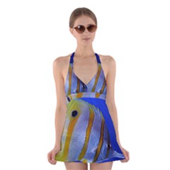 Butterfly Fish 1 Halter Dress Swimsuit  by trendistuff