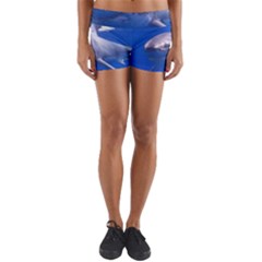 Great White Shark 4 Yoga Shorts by trendistuff