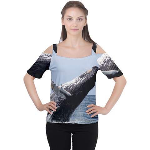 Humpback 2 Cutout Shoulder Tee by trendistuff