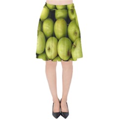 Apples 3 Velvet High Waist Skirt